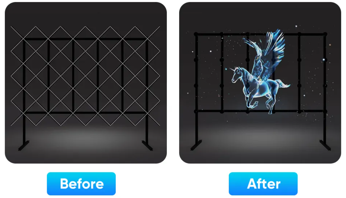 Holographic fan